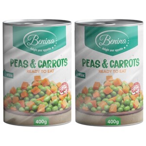 Benina Peas & Carrots 400G X2