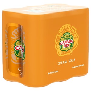 Canada Dry Cream Soda 250Ml X6