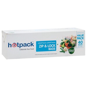 Hotpack Zip Lock Bag 27 X 30Cm 40 Bags