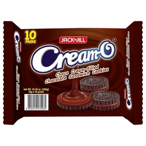 Jack'njill Cream-O-Chocolate Sandwich Cookies 30G X10