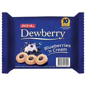 Jack'njill Dewberry Biscuit Blueberries 'N Cream 33G X10