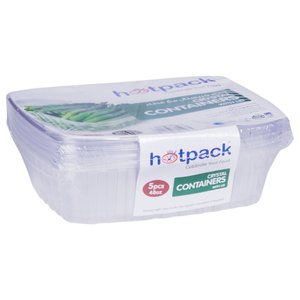Hotpack Clear Container 48Oz 5 Pieces