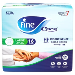 Fine Care Adult Briefs Large 16 Pieces