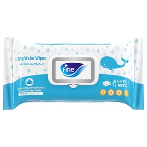 Fine Baby Water Wipes 72 Pieces