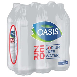 Oasis Mineral Water Zero Sodium 1.5L X6