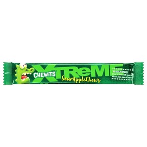 Chewits Xtreme Chewy Candies Sour Apple 34G