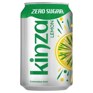 Kinza Carbonated Drink Lemon Zero Sugar 320Ml