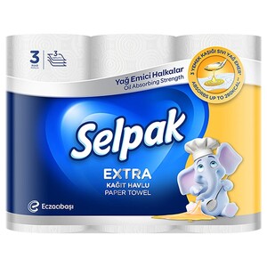 Selpak Paper Towel Kitchen Calories 3 Rolls