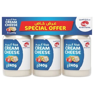 Al Ain Farms Jar Cream Cheese 240G X3