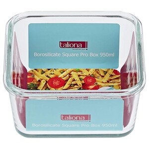 Taliona Borosilicate Square Food Container 95Cl