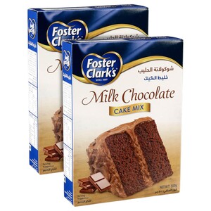 Foster Clark's Cake Mix Milk Chocolate 500G X2