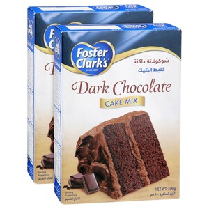 Foster Clark's Cake Mix Dark Chocolate 500G X2