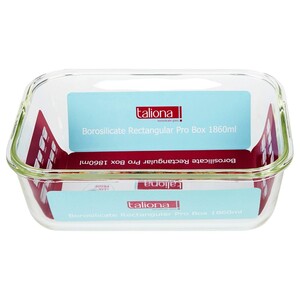 Taliona Borosilicate Pro Rectangle Food Container 186Cl