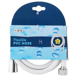 Verkk Flexible Pvc Hose Single Layer White 13Mm*150Cm