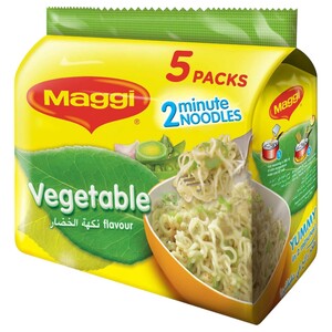 Maggi 2 Minute Noodles Vegetable 77G X5