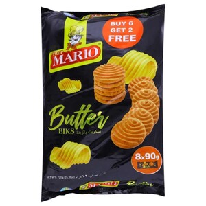 Trdp Mario Biscuits Butter Biks 90G X8
