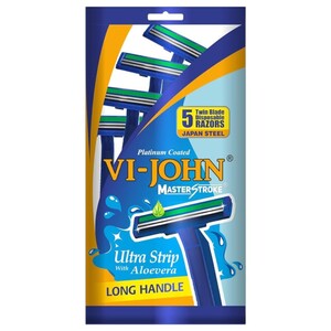 Vi-John Master Stroke Razor Ultra Strip With Aloe Vera 5 Pieces