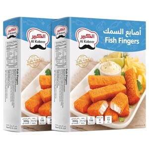 Al Kabeer Frozen Breaded Fish Fingers 300G X2