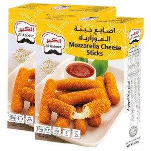 Al Kabeer Frozen Mozzarella Cheese Sticks 250G X2