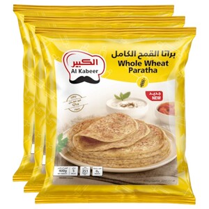 Al Kabeer Whole Wheat Paratha 400G X3