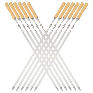 Al Saqer Bbq Skewer Wooden Handle 12 Pieces