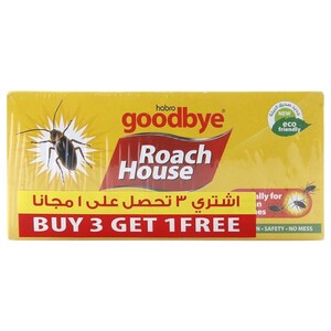 Habro Goodbye Rats Roach House Cockroach Traps 3+ 1 Free