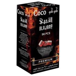 Alajamy Natural Coconut Charcoal 96 Pieces