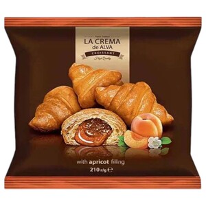 La Crema De Alva Mini Croissant Apricot 210G