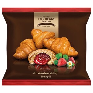 La Crema De Alva Mini Croissant Strawberry 210G