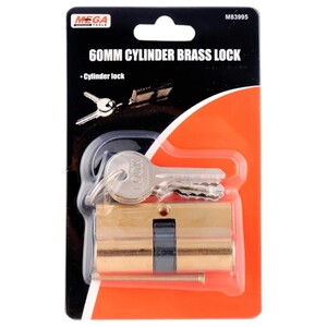 Mega Cylinder Brass Lock 60Mm