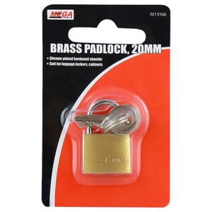 Mega Brass Padlock 20Mm