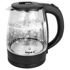 Impex Electric Glass Kettle 1.8L Black