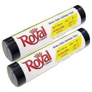 Royal Garbage Bag 55 Gallon X2
