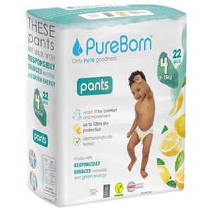 Pure Born Pull Up Diapers Size 4 22 Pieces