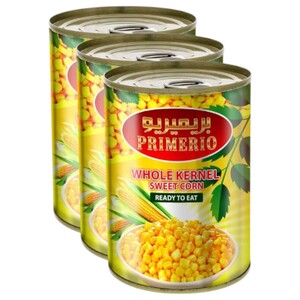 Primerio Whole Kernel Sweet Corn 400G X3
