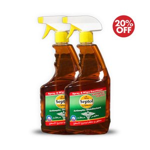 Septol Antiseptic Spray & Wipe 825Ml 2Pcs -20%P.Off