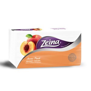 Zeina Facial Tissues Aroma Peach 550 Sheets