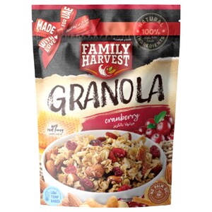 Family Harvest Granola With Cranberry 250G