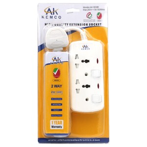 Ak Kemco 2 Way Extension Socket