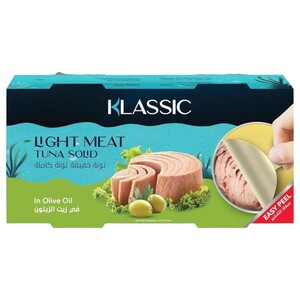 Klassic Light Meat Tuna Solid In Olive Oil 160G X2