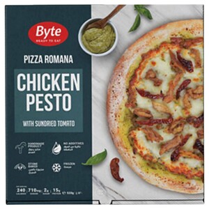 Byte Frozen Pizza Romana Chicken Pesto 510G