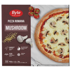Byte Frozen Pizza Romana Mushroom 510G
