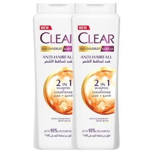 Clear Shampoo 2In1 Anti Hair Fall 360Ml -20% Off