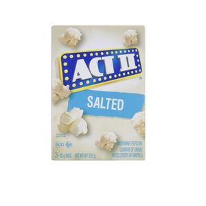 Act Ii Microwave Popcorn Salted Flavor 255G