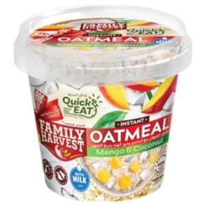 Family Harvest Instant Oatmeal Mango & Coconut 55G