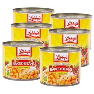 Libby's Canned Baked Beans In Tomato Sauce 220G X6