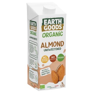Earth Goods Almond Milk Unsweetened Organic 1L