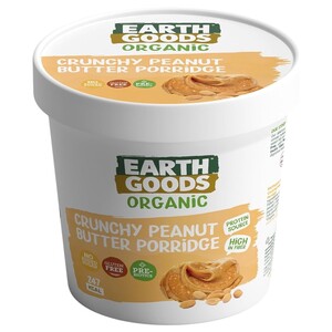 Earth Goods Crunchy Peanut Butter Porridge Organic Gluten Free 60G
