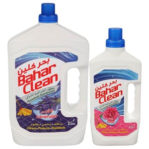 Bahar Clean Disinfectant Lavender 3L + Rose 1L