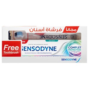 Sensodyne Toothpaste Complete Protection 75Ml + Free Toothbrush